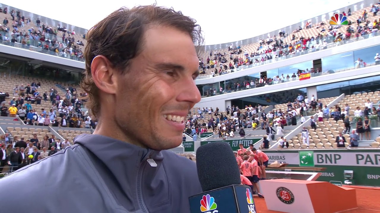 Rafael Nadal's Interview with John McEnroe after the victory at RG 2019