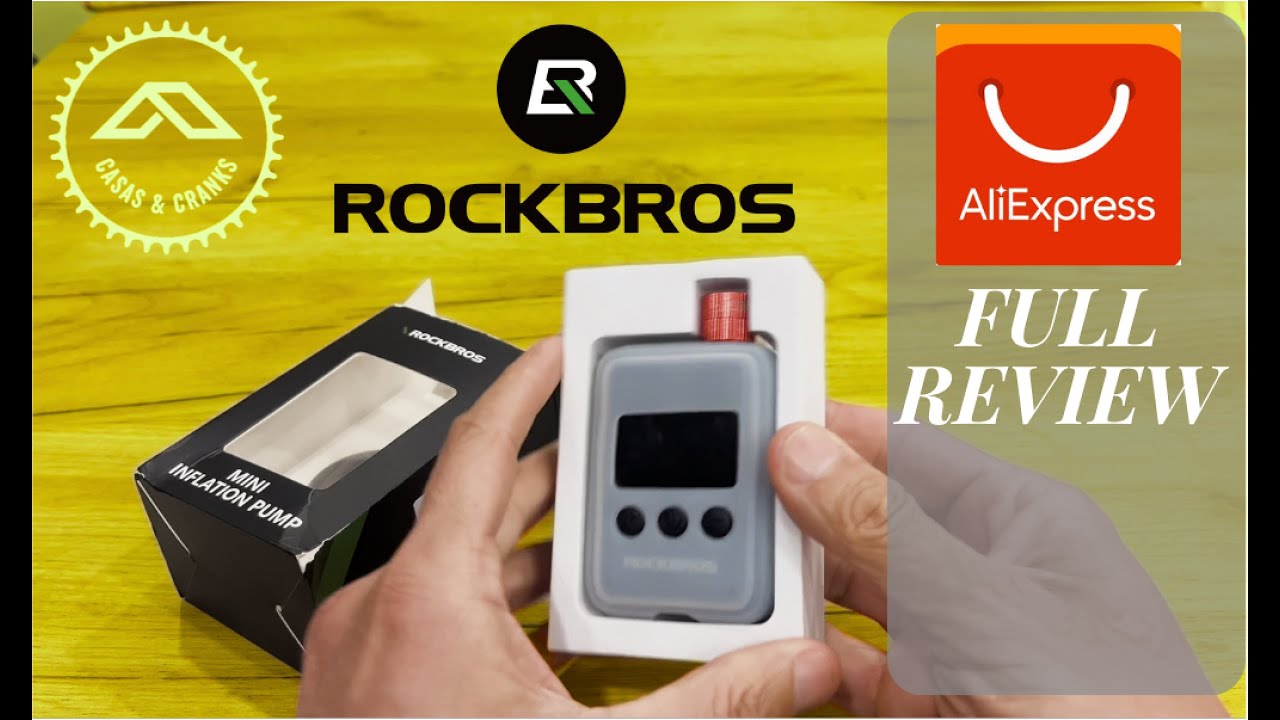 REVIEW - Bomba elétrica portátil rockbros (Eng subs)