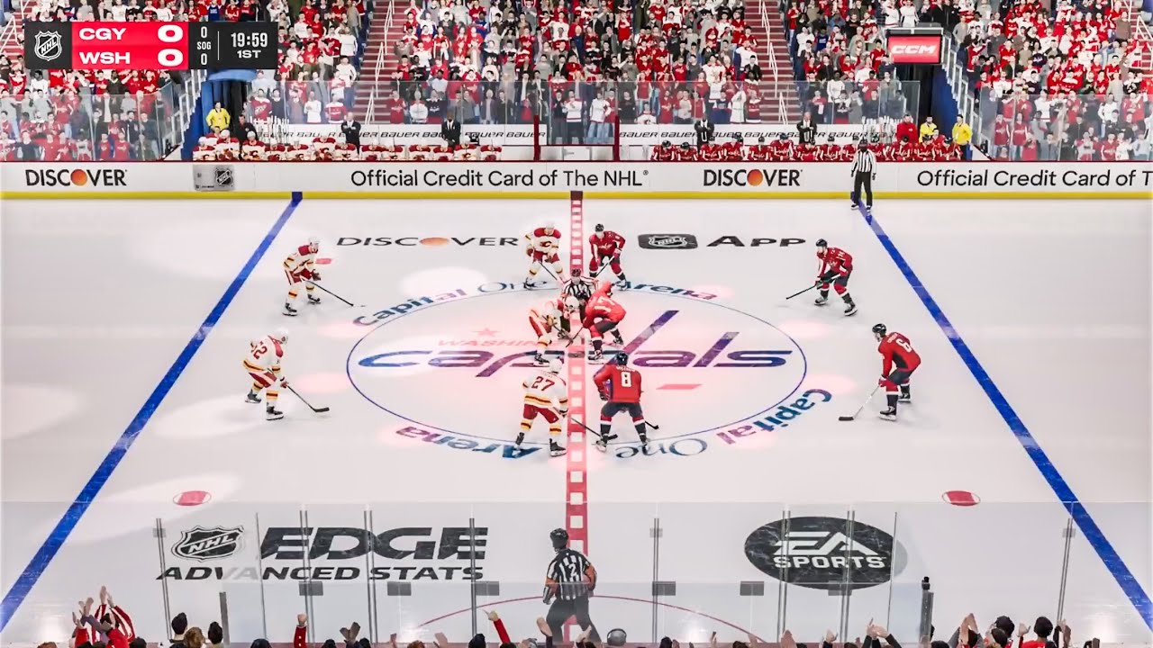 Washington Capitals vs Calgary Flames 3/9/2026 NHL 26 Gameplay
