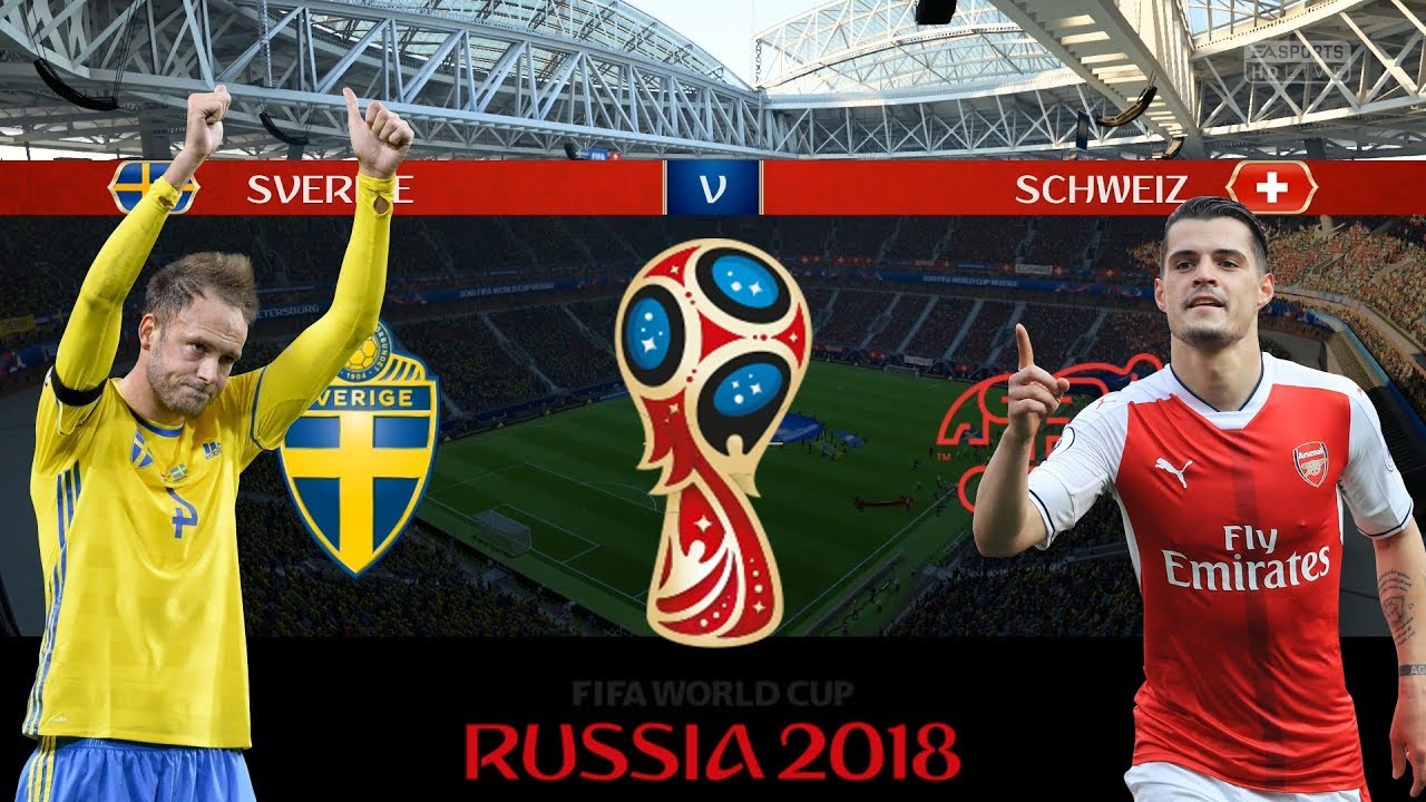 SVERIGE vs SCHWEIZ | VM 2018 i Ryssland | &Aring;ttondelsfinal | Simulerad i FIFA 18