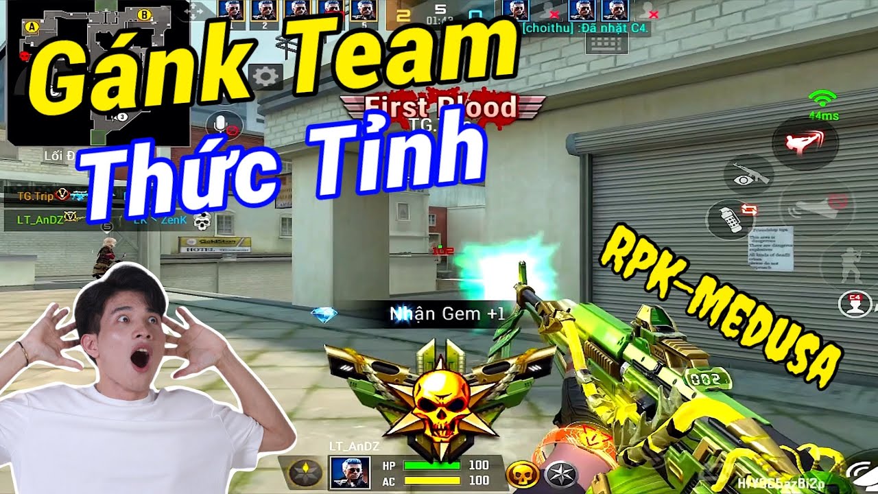 CF LEGENDS | T&ocirc;i Đ&atilde; Cầm RPK-Medusa G&aacute;nk Team Top Server Như Thế N&agrave;o 😆