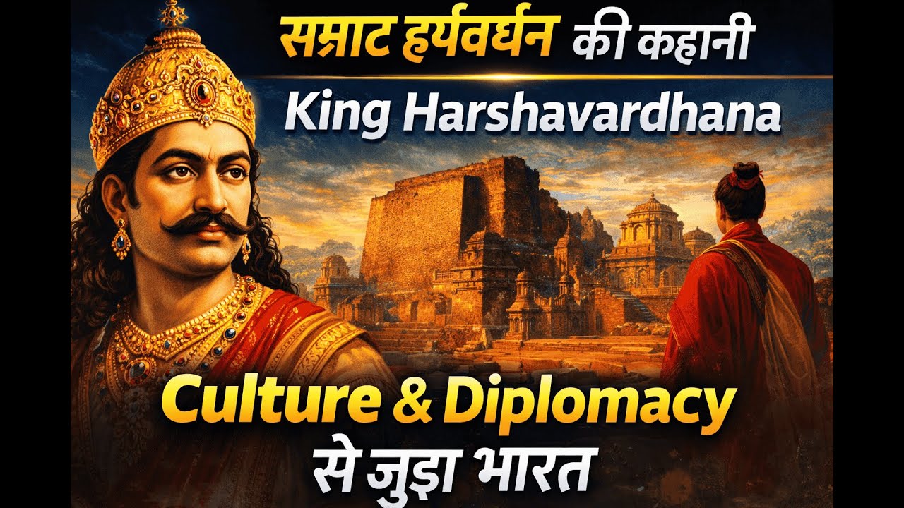 सम्राट हर्षवर्धन की कहानी | King Harshavardhana – Culture & Diplomacy से जुड़ा भारत