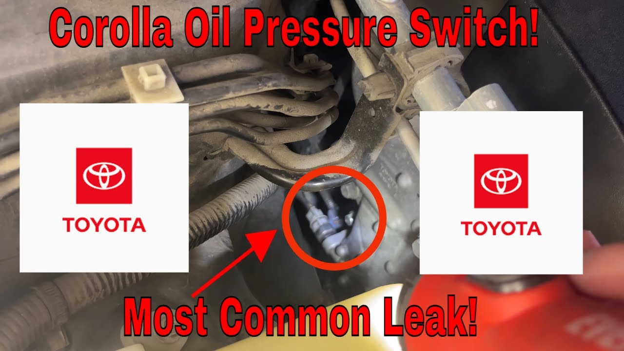 How to Replace Oil Pressure Switch on 2009-2013 Toyota Corolla! Toyota Corolla Oil Pressure Assay!