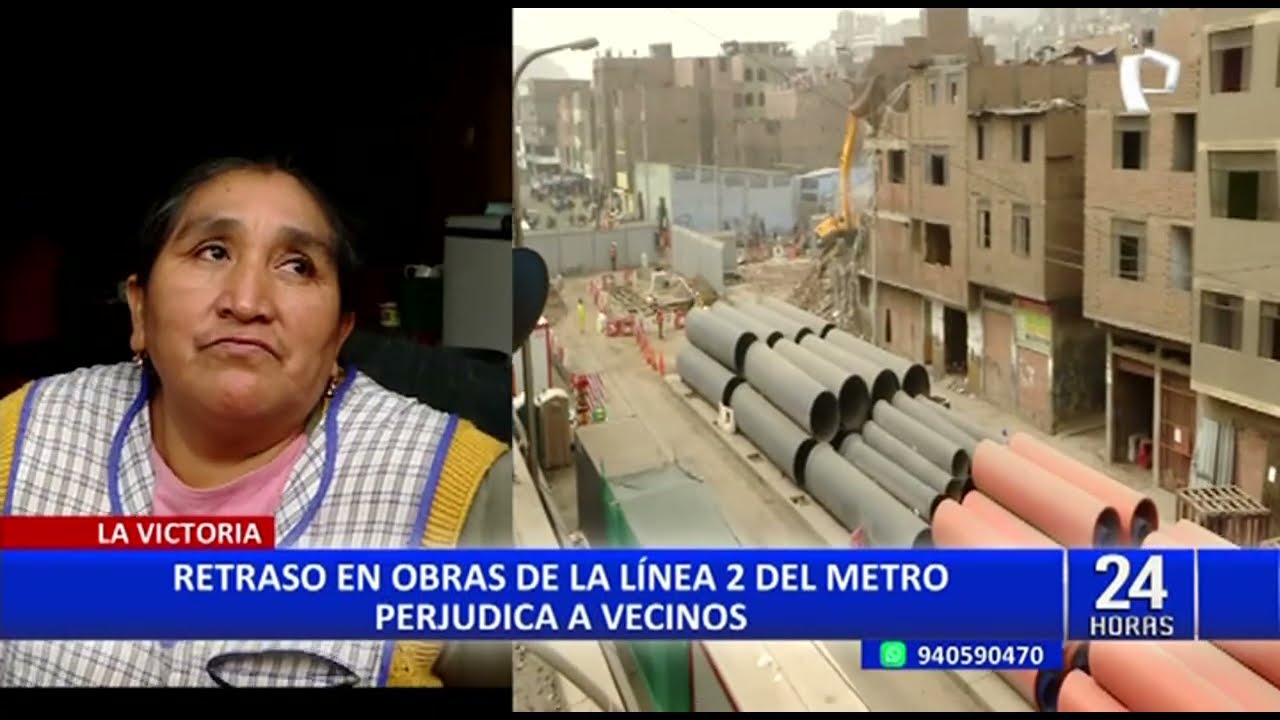 La Victoria: vecinos denuncian que retraso en obras del Metro de Lima los perjudica