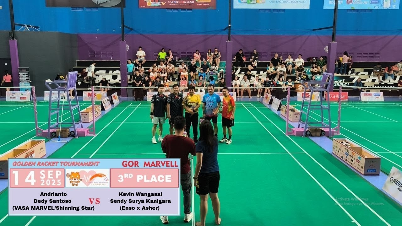 GOLDEN RACKET CUP 2025 JUARA 3 ANDRIANTO+DEDY (VASA/SHINNING STAR) VS KEVIN+SENDY (ENSO X ASHER)