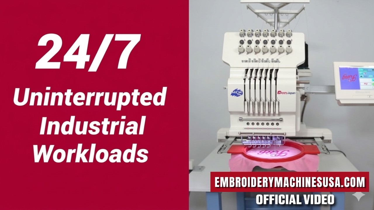 HappyJapan USA | HCH PLUS Industrial Embroidery Machine
