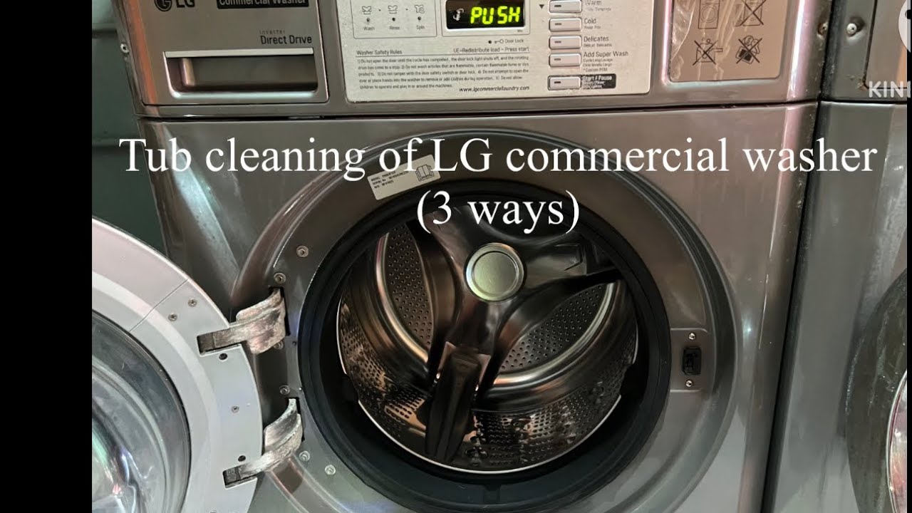 Tub Cleaning of LG commercial washer