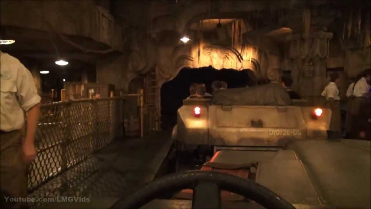 Indiana Jones ride Temple of the Forbidden Eye (Complete Ride Through & Queue 1080p POV) Disneyland