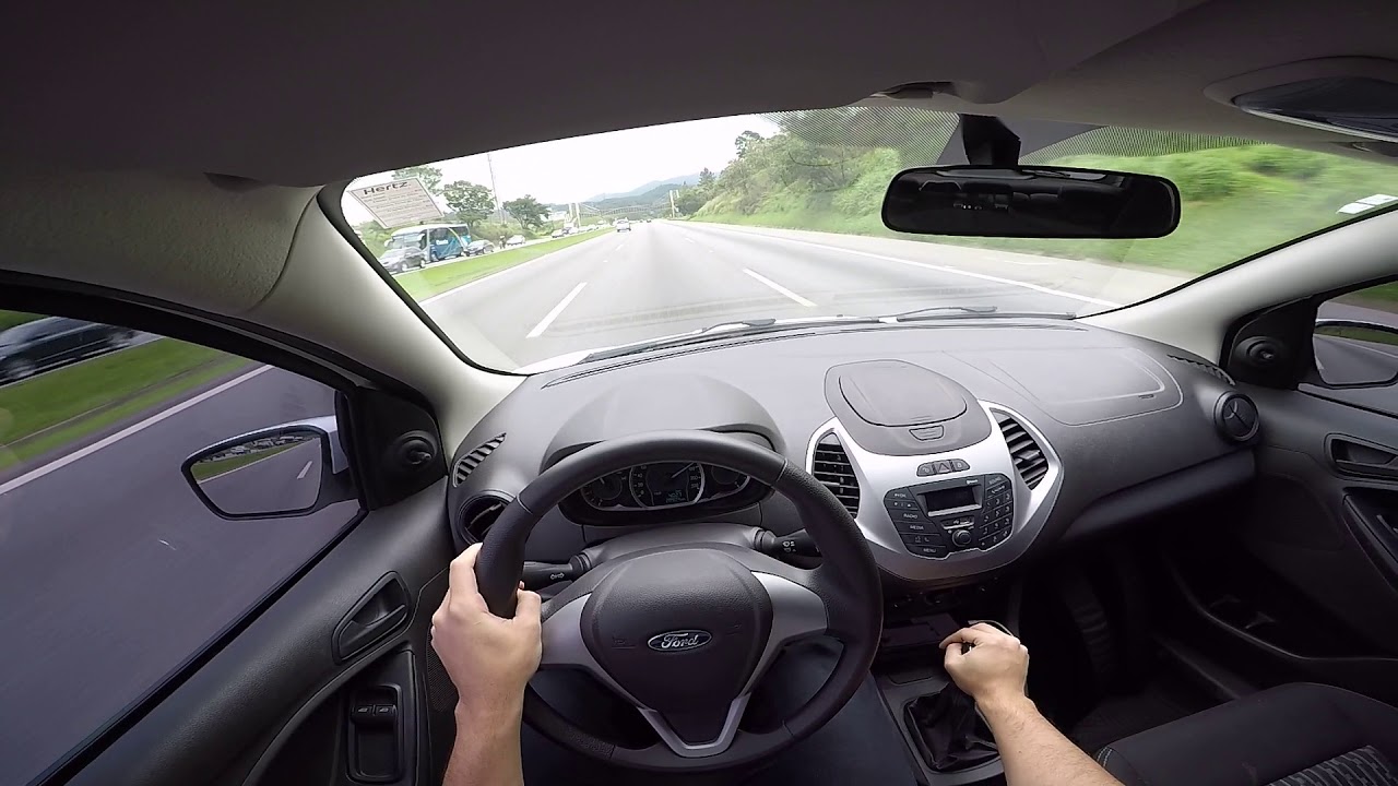 Ford Ka 2017 1.0 manual Avaliação em Estrada | Test Drive Onboard POV GoPro