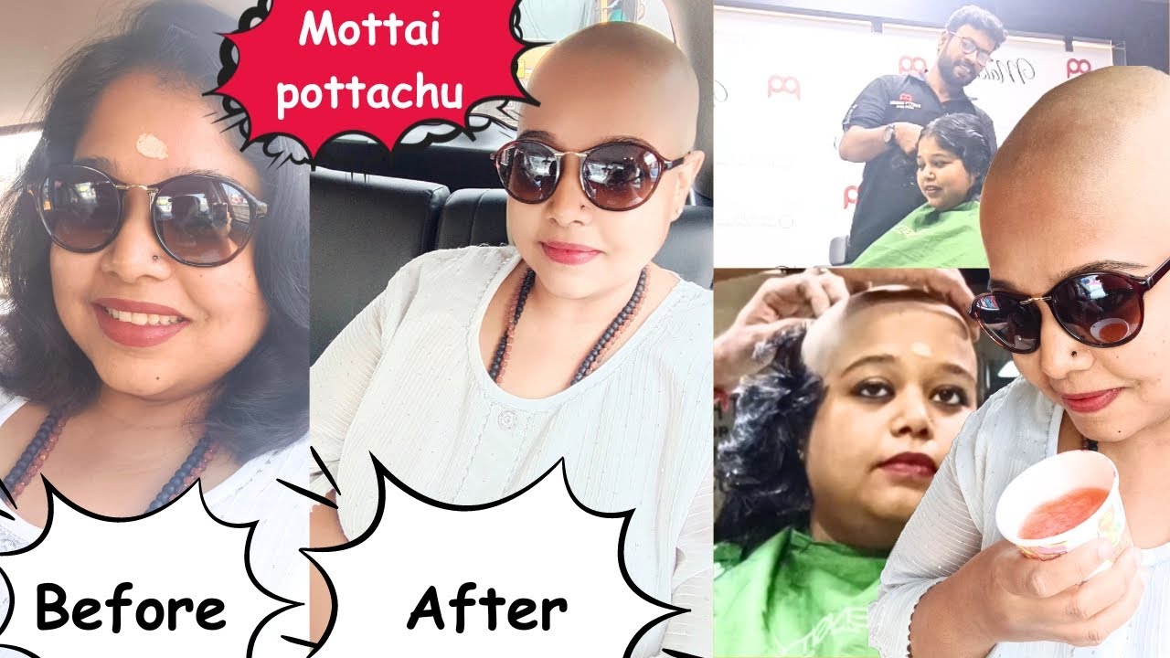 💁மொட்டை போட்டாச்சு🤗Head shave detailed video📸Girl with Head shave ✨Head shave in saloon experience💇