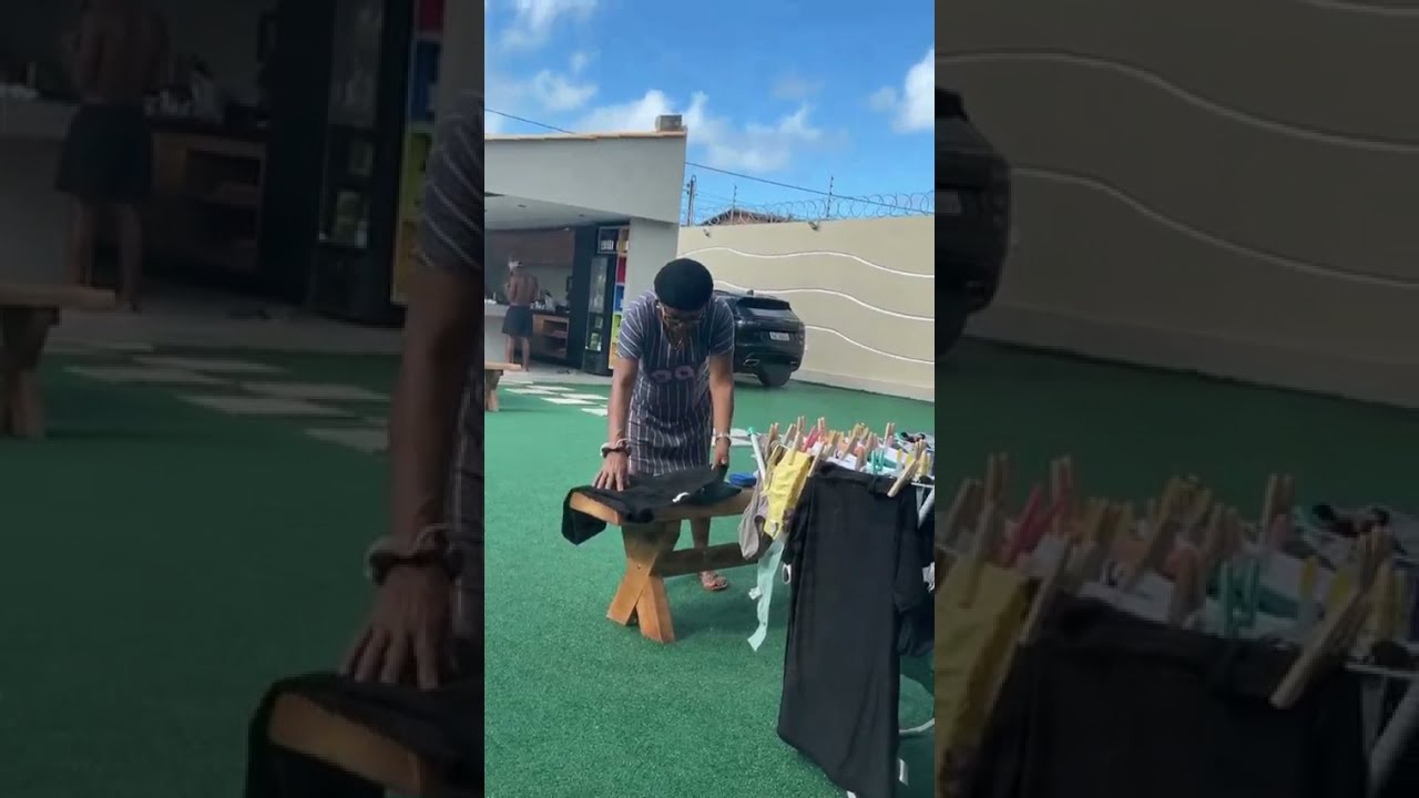 MARIA ESTENDE ROUPA POR TODO LADO NA CASA DA BARRA 😂😂 | Carlinhos Maia  7&ordm; dia🌻 #shorts