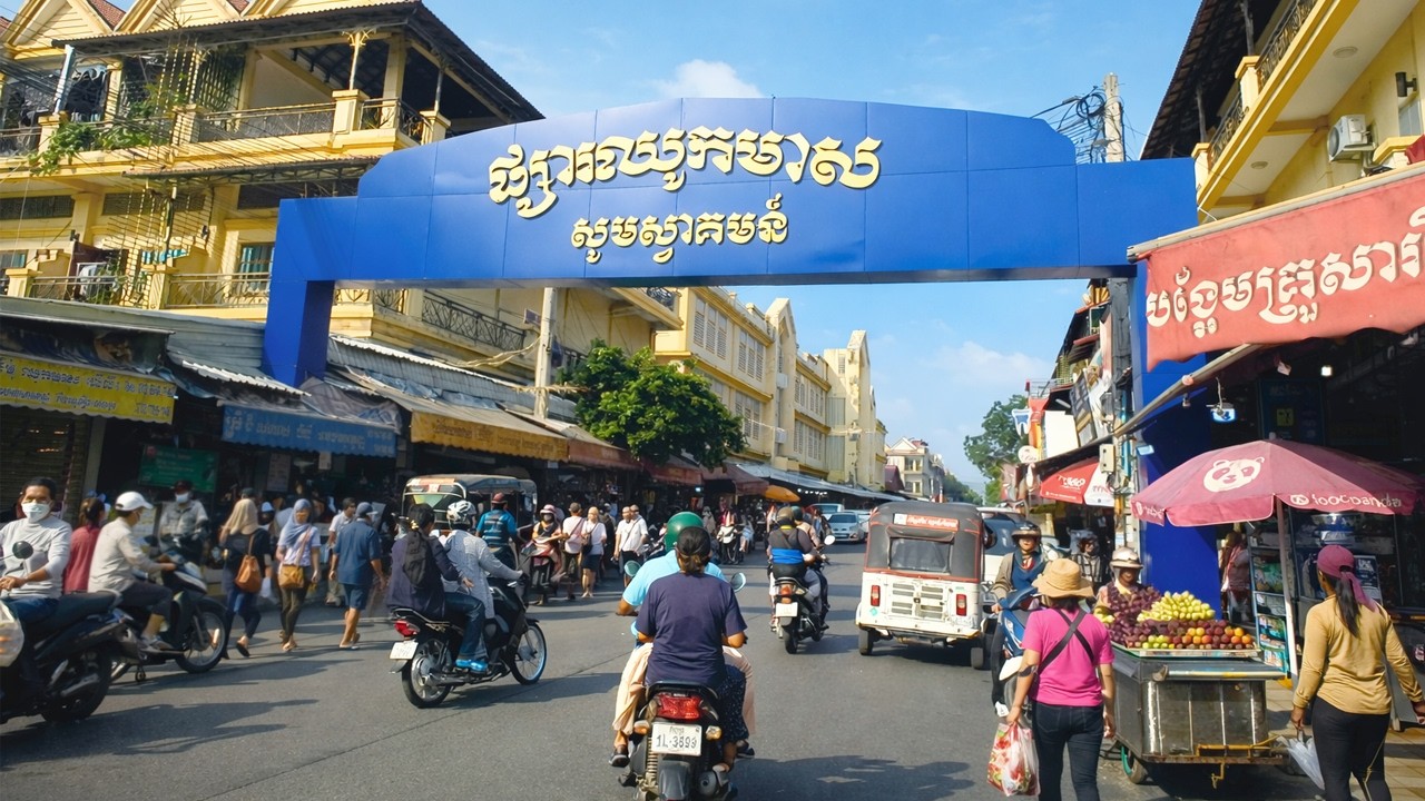 Chhouk Meas Market, travel into the market and learn firsthand about the reality in the market