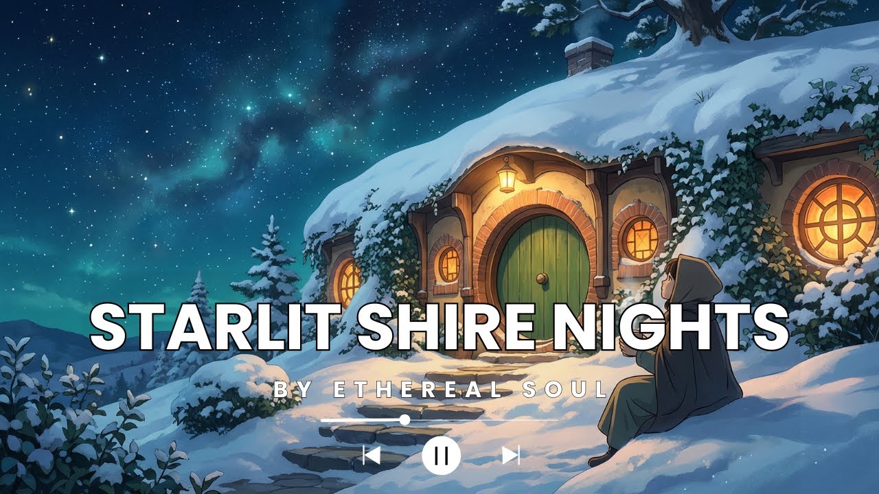 Starlit Shire Nights ✨❄️ | Medieval Lo-Fi Music for Focus, Calm & Deep Work