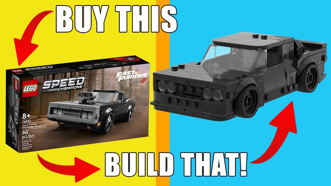 TOP 5 Alternate Models for LEGO 76912 Fast & Furious 1970 Dodge Charger R/T by Ilyabuilder724