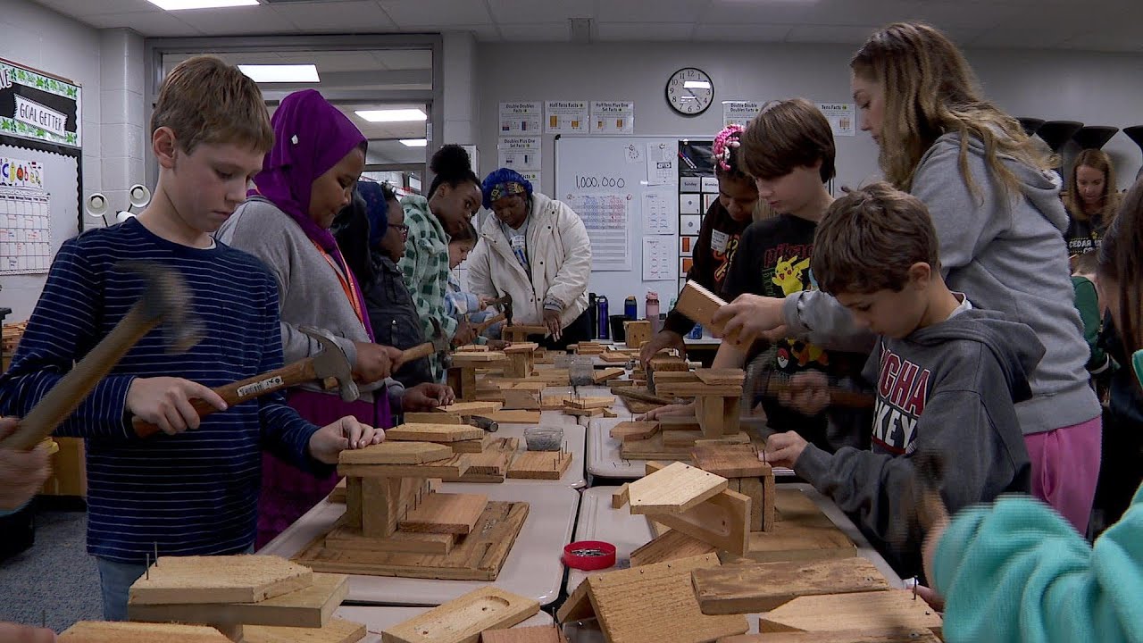 Cedar Island Elementary Teaches Woodworking