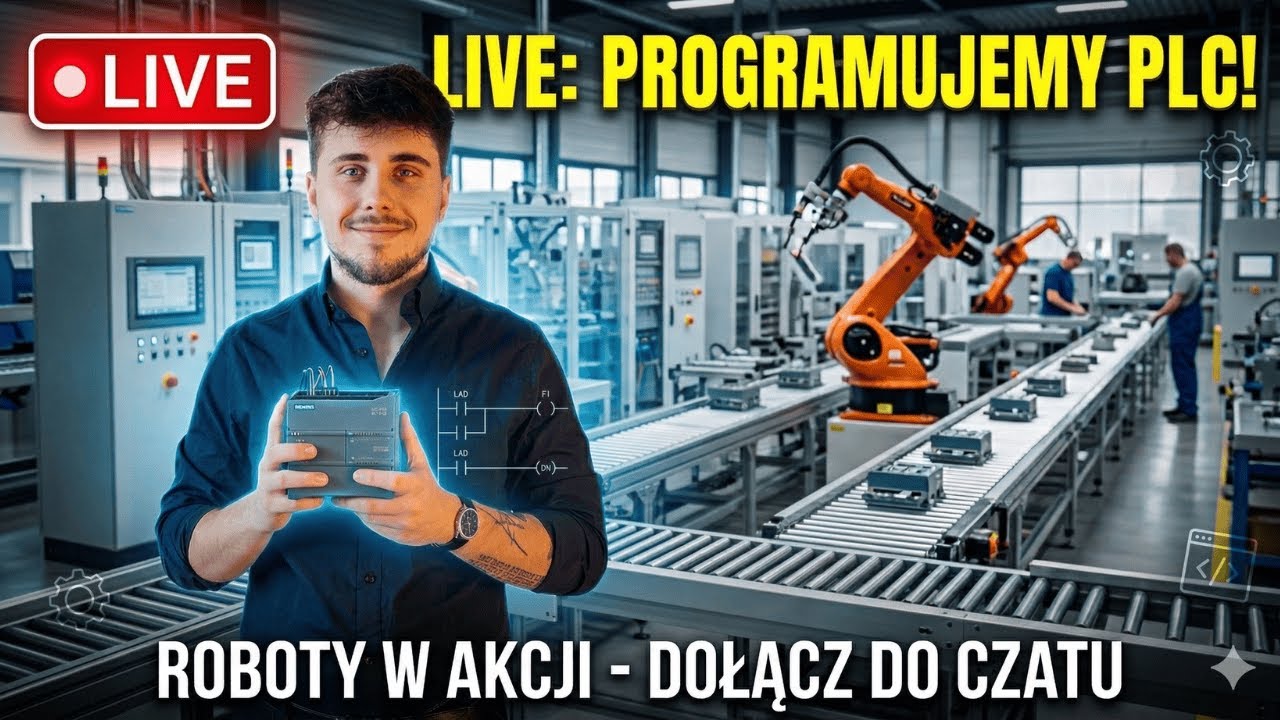 🔴 LIVE: Czy programowanie PLC jest trudne? Zobacz sam! (S7-1200) 🤖 #5