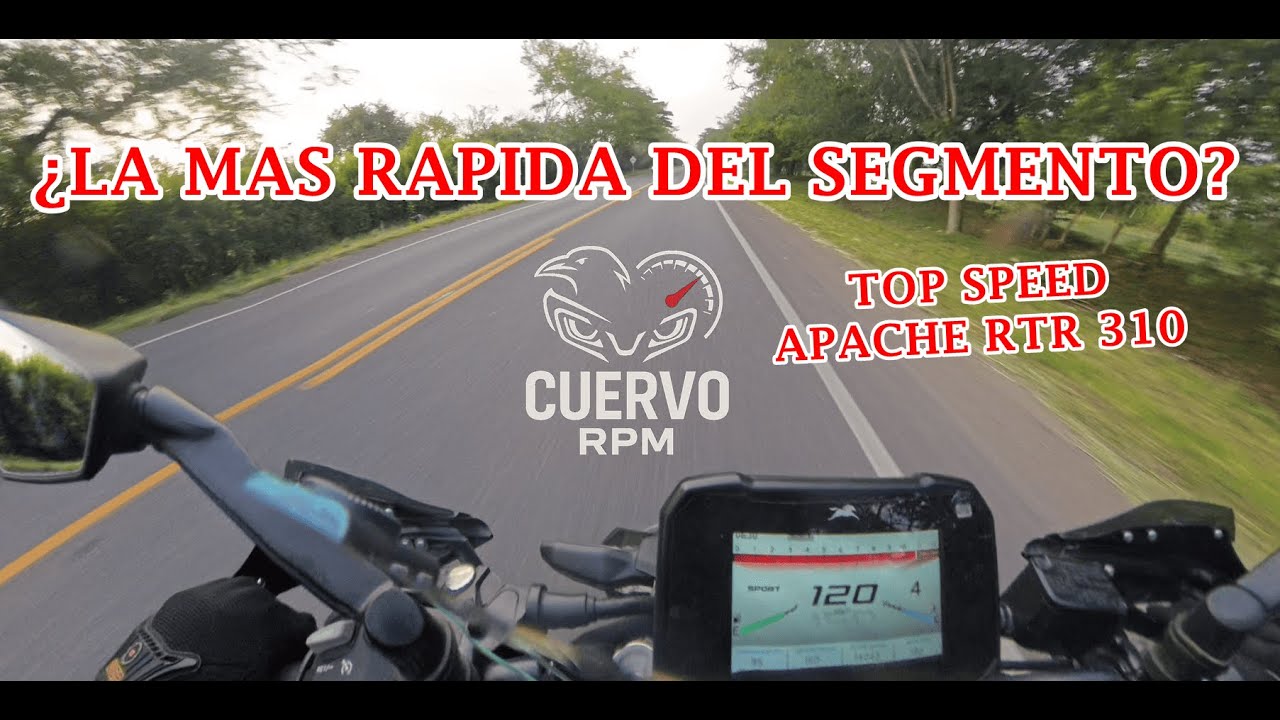 Top Speed TVS Apache RTR 310 Colombia | A tope!