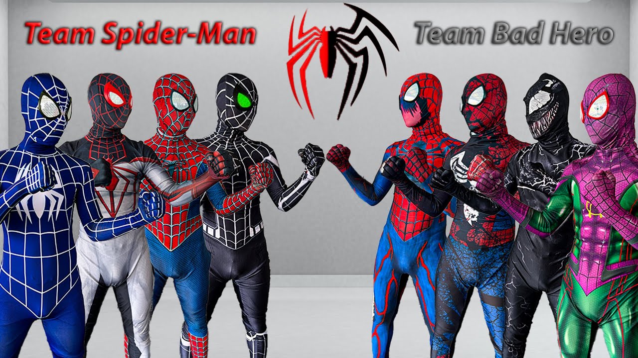 PRO 8 SPIDER-MAN TEAM || TEAM SPIDER-MAN vs SUPER BAD-HERO TEAM ! ( Funny, Action )