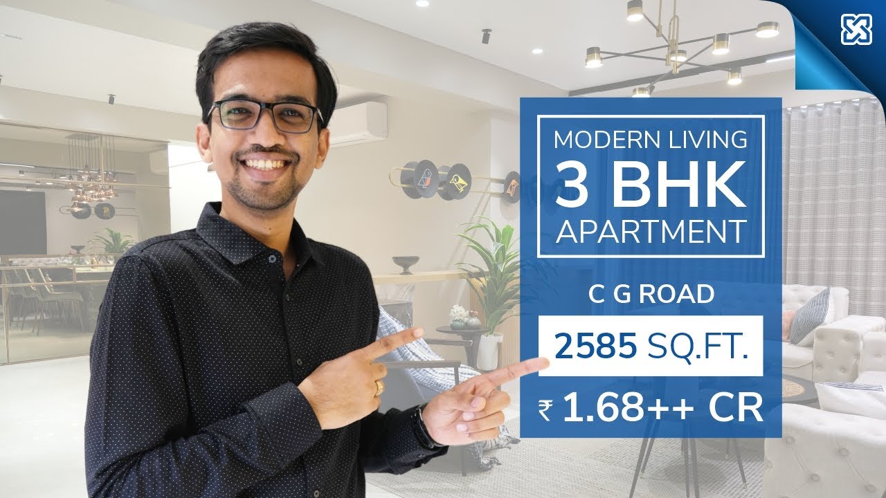 3 BHK Modern Living Homes | Samyak 49 | Sample House | C G Road | Ahmedabad