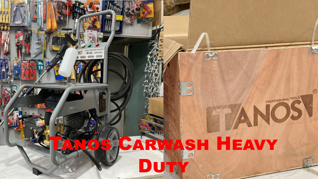 Unboxing tanos Industrial Pressure Washer | Strong & Professional Washer
