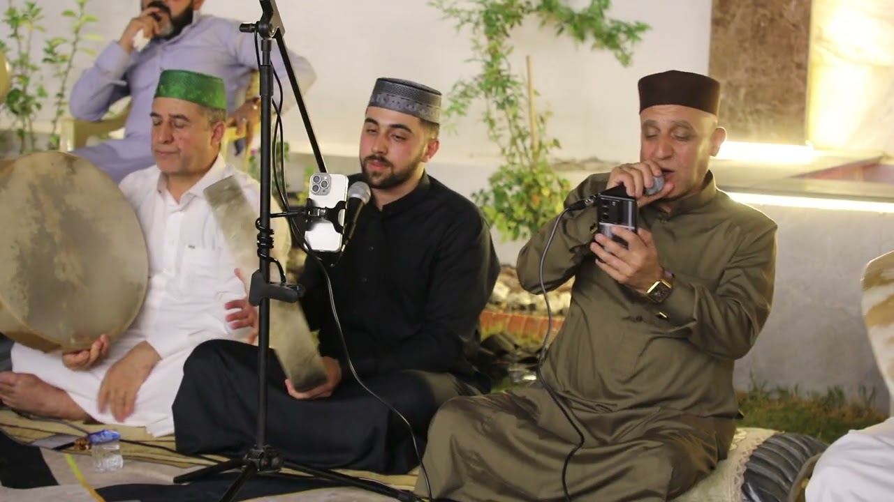 قصيدة ( مايصلي على الرسول أعمالة كلها موقبول) بصوت المداح الحاج السيد حسين الويسي في جزيرة الرمادي 