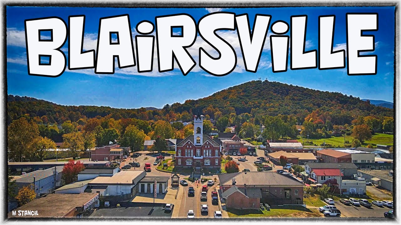 Blairsville GA 4K /Downtown & Countryside /Fall Flight (DJI Mavic Air 2 Drone Footage) Hidden Gem!!