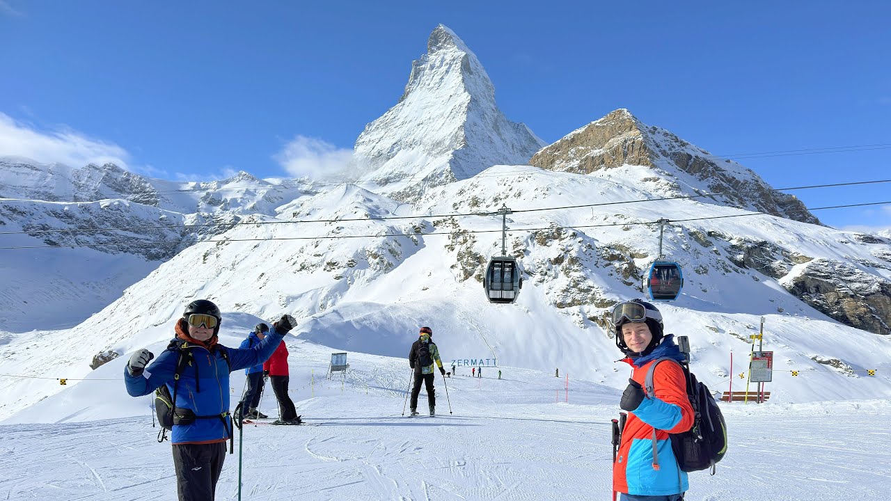 🏔Skiing 🎿 Klein Matterhorn → Zermatt 🥈 Second-Longest World Ski Descent! 🚠 Cable-Car “Cheat” Route