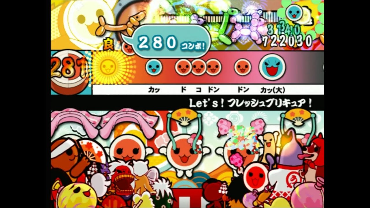 【太鼓の達人12増量版】Let's!フレッシュプリキュア！ 全良