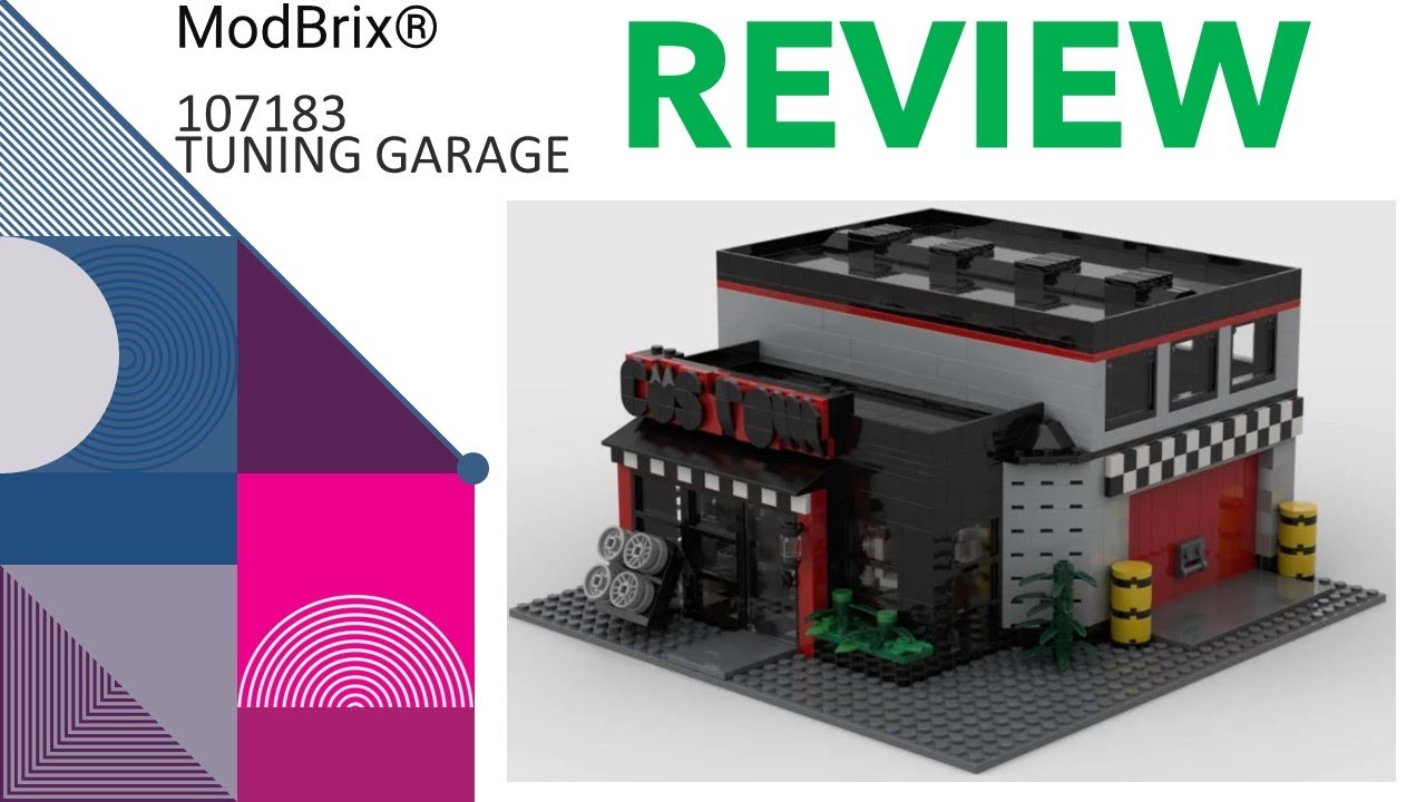 Moldbrix® - 107183 - Tuning Garage - (REVIEW) # Ben's Lego ® / Klemmbausteine Welt - Video 127