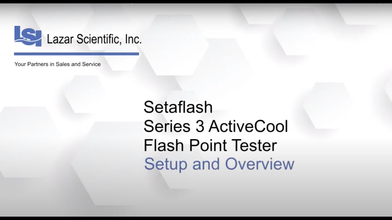 Setaflash Series 3 ActiveCool Setup and Overview