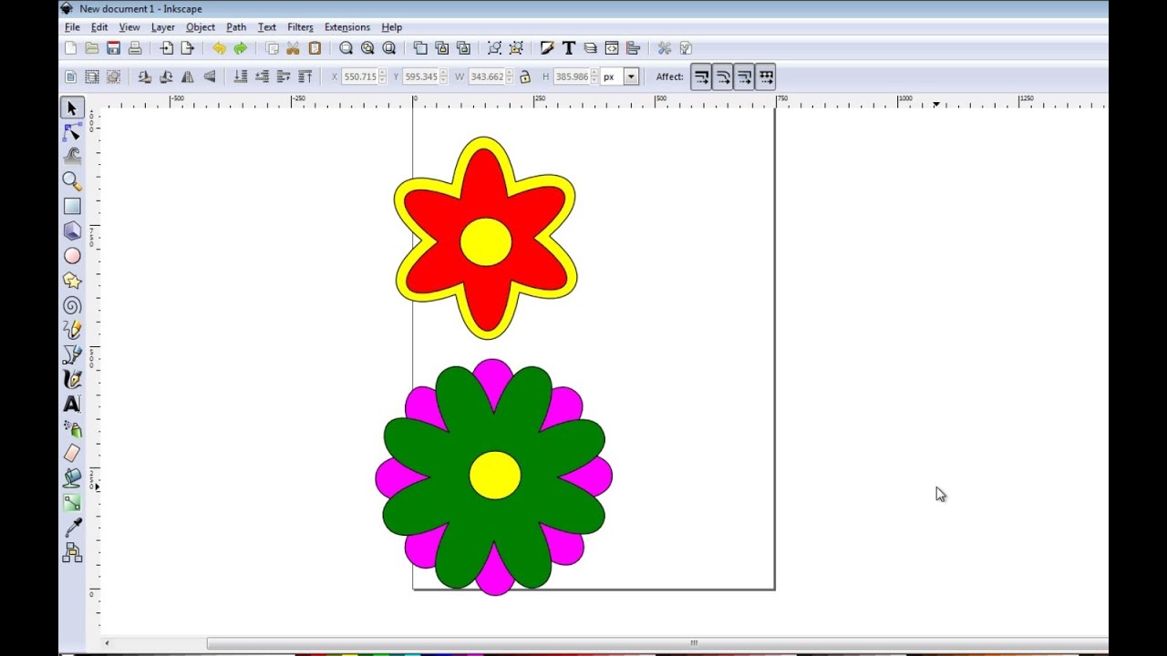 Create a Simple Flower in Inkscape