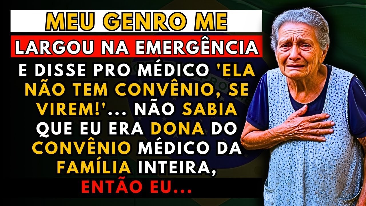 A HISTÓRIA REAL DESTA AVÓ👵MEU GENRO ME DEIXOU NA EMERGÊNCIA E DISSE 'ELA NÃO TEM CONVÊNIO, SE VI