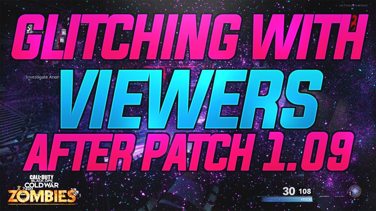 Doing Glitches With Viewers Cold War Zombies Glitches After Patch 1.09 | Discord In Description Too