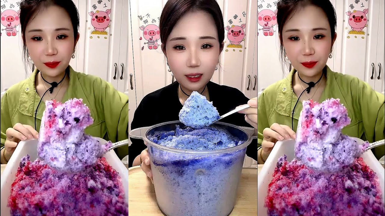 ASMR SHAVED ICE EATING YY