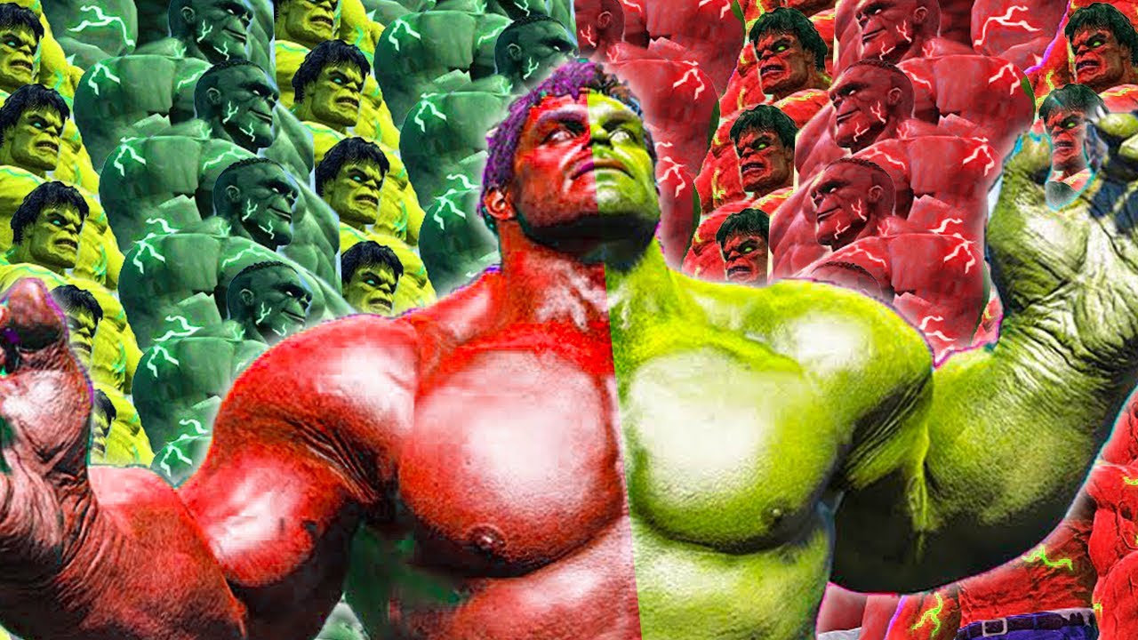 The Different Personalities of the Hulk || Red Hulk vs Blue Hulk vs Grey Hulk vs Yellow Hulk