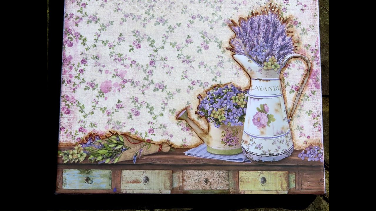 Einfaches Bild mit Strohseide und Scrapbooking Papier Tutorial