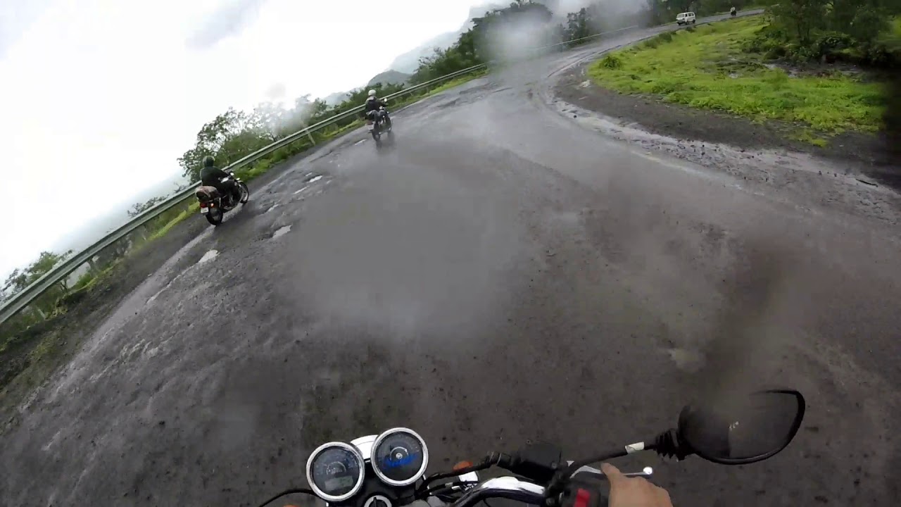 Royal Enfield monsoon ride to Bhimashankar and Malshej ghat with gopro (god is an astronaut)
