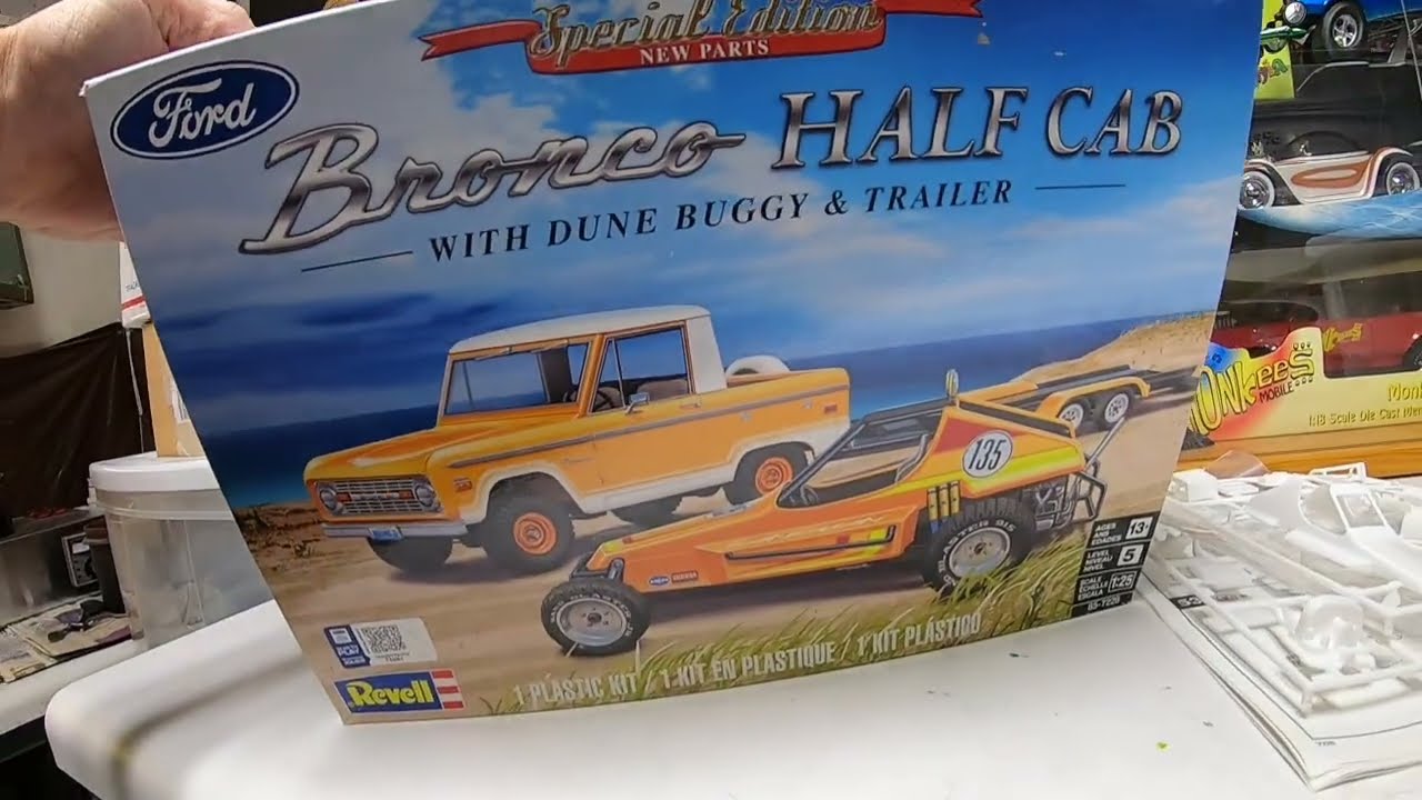 Sneak peek for upcoming 2026 build!  Revell's vintage Bronco Half Cab!