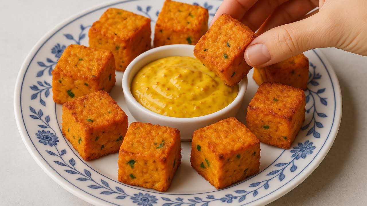 These Baked Chickpea Cubes Are A Real Protein Bomb! A Simple Chickpea Recipe!
