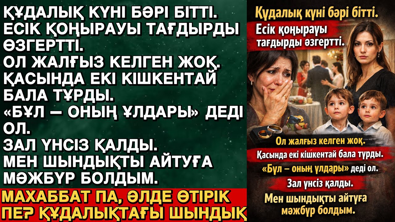 Құдалық күні бәрі тоқтады… Күйеу жігіттің егіздері есіктен кірді