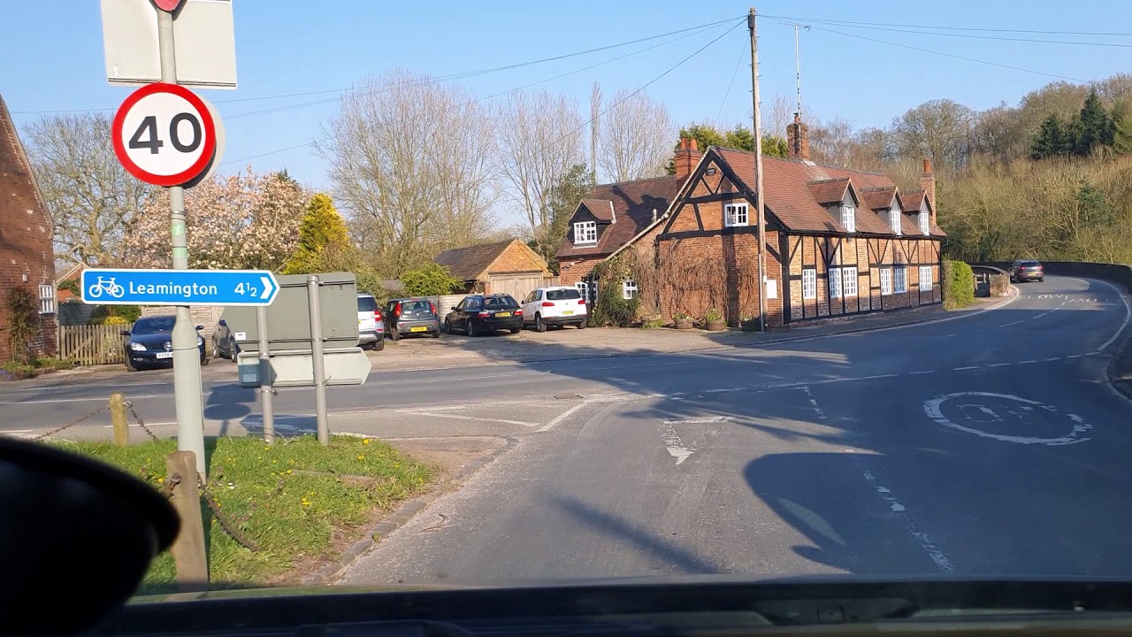 Evening drive from Kenilworth to Stoneleigh Park (UK) 27th March 2020