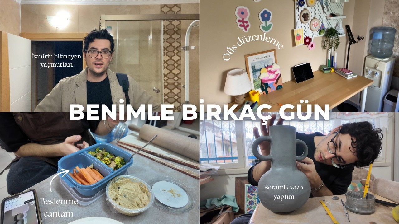 Üretkenliğin dozunu kaçırdığım birkaç gün | vazo yaptım, kısır yaptım, bahçeye lale ektim Vlog