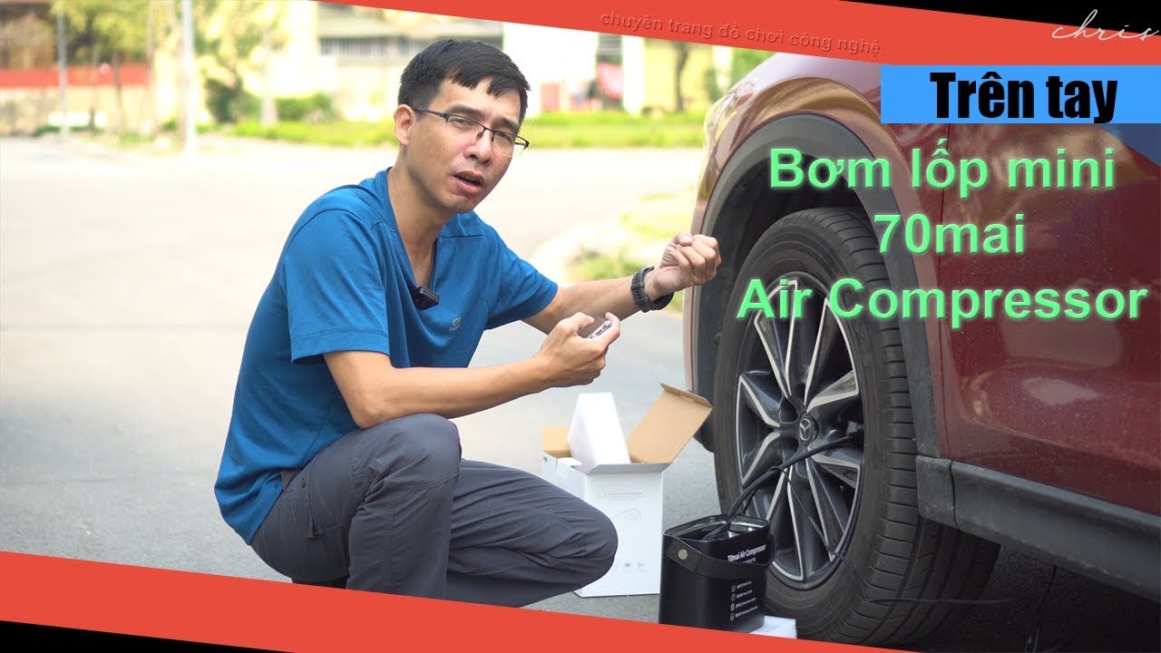 Trên tay bơm lốp mini 70mai Air Compressor - Đúng chất Xiaomi