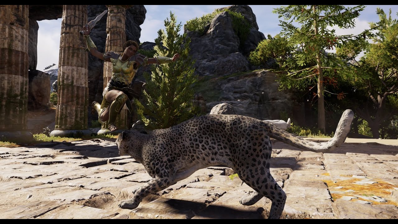 Assassins Creed Odyssey - Alpha animals vs Deimos (final boss battle)