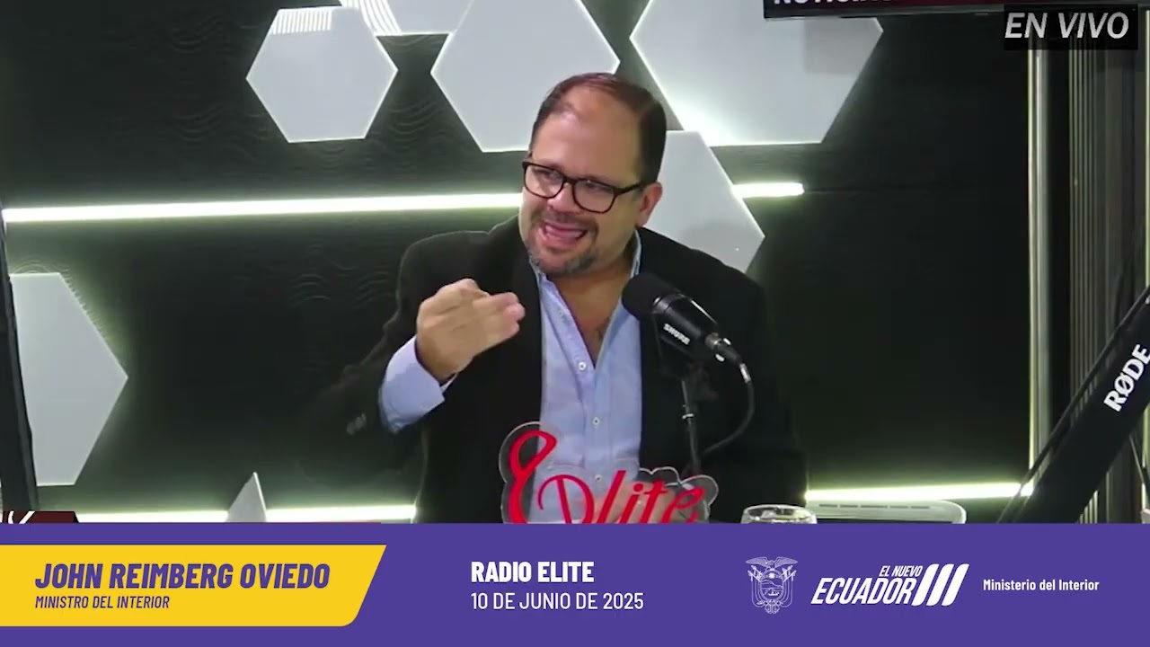 ENTREVISTA DEL MINISTRO DEL INTERIOR, JOHN REIMBERG, CON RADIO ELITE