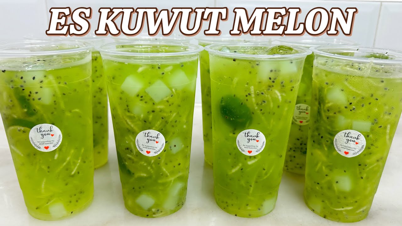 RESEP ES KUWUT MELON SUPER SEGER !! LARIS MANIS KALAU DIJUAL