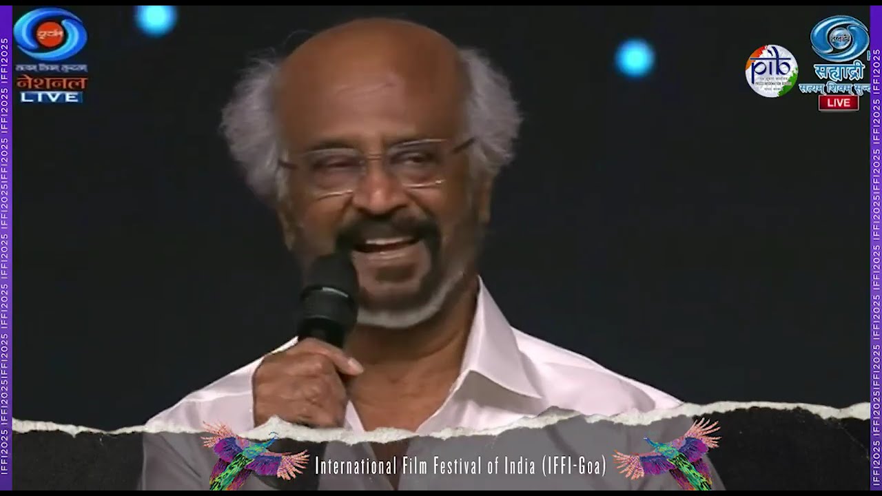 Rajinikanth Honoured for 50 Years in Cinema | A Heartfelt Tribute at IFFI 56 ✨🎥