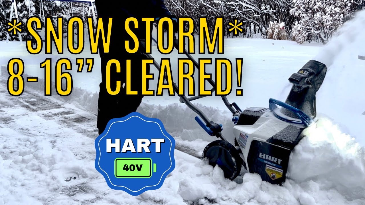 UPDATE - Hart Cordless Snowblower 40V Battery Brushless Thrower
