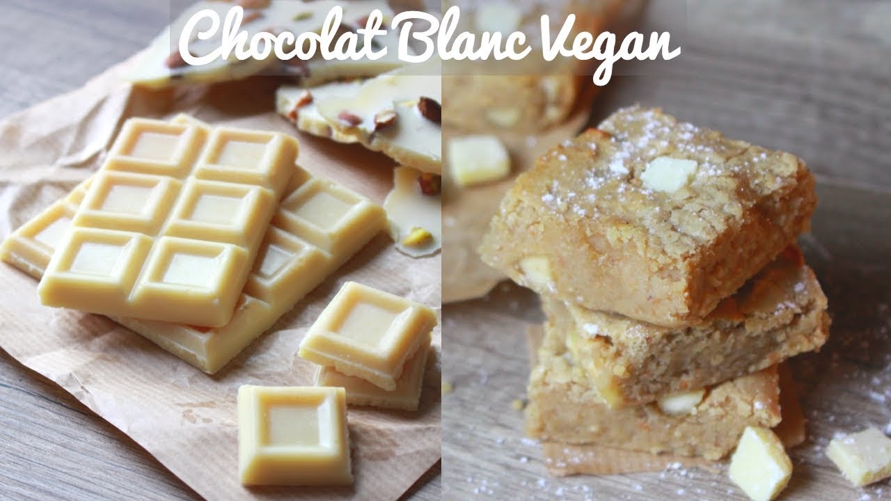 CHOCOLAT BLANC VEGAN | Recette Blondies