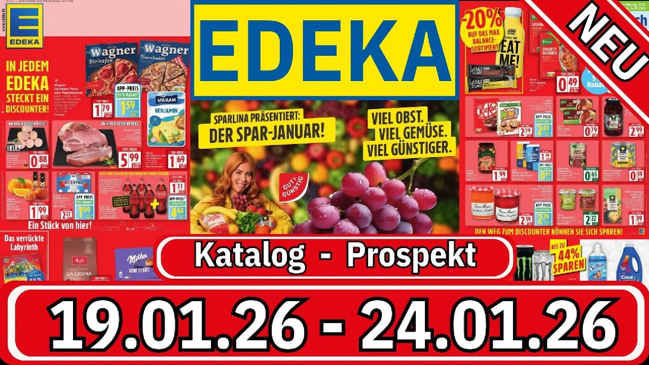 🛒 Edeka Prospekt 19.01. - 24.01.2026! | Aktuelle Angebote im &Uuml;berblick! 🔍